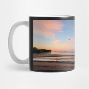 Beverly MA Dane Street Beach Morning Light Red Clouds Mug